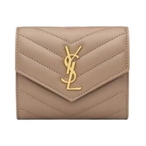 Cassandre Matelassé Multi-Fold-Geldbörse aus Lammleder 10.5cm