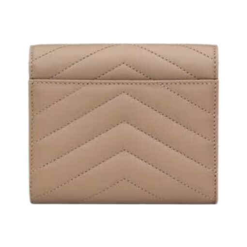 Cassandre Matelassé kompakte Tri-Fold-Geldbörse aus Lammleder 12.5cm – Bild 2