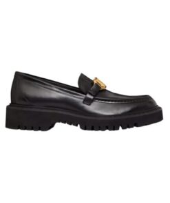 Kalbsleder Loafer Schwarz
