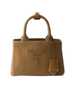 Striped Cotton Canvas Tabak 15 cm