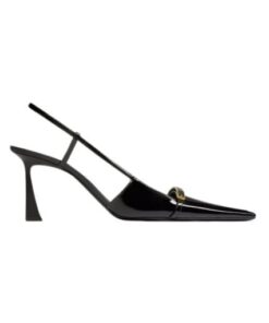 Slingback Schwarz 7.5 cm
