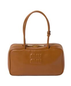 Cognac Leder-Top-Griff 17cm