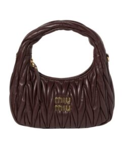 Matelassé-Nappa-Leder-Hobo Briarwood 20cm