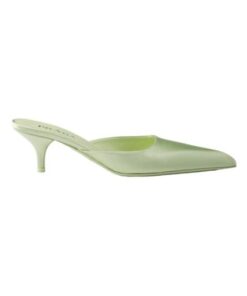 Satin Mules Taufarbe 5.5 cm