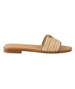 Leather Slides Natur