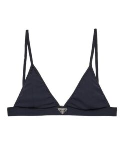 Ribbed Knit Top Marineblau