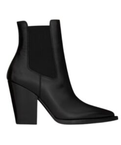 Theo Chelsea Booties aus glattem Leder 9.5cm