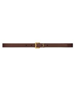 Cassandre dünner Gürtel aus glattem Leder 2cm