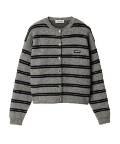 Cardigan Grau/Blau