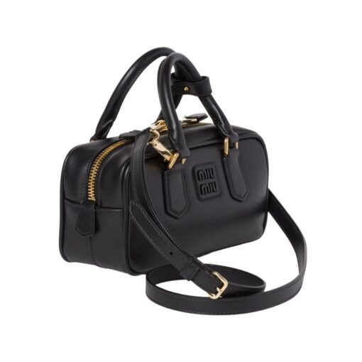 Arcadie-Leder-Mini Schwarz  10.5cm – Bild 2