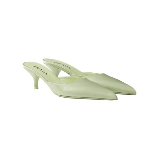 Satin Mules Taufarbe 5.5 cm – Bild 2