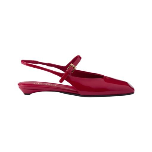 Slingback-Ballerinas Kirschrot 1.5cm – Bild 2
