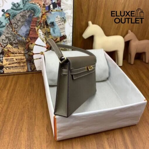 Madame Calfskin Kelly Elan Beige 28 cm – Bild 4