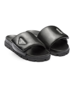 Quilted Sandals Schwarz