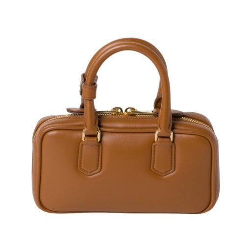 Arcadie-Leder-Mini Cognac 10cm – Bild 3