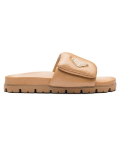 Quilted Sandals Braun