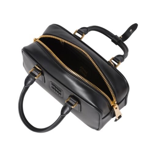 Arcadie-Leder-Mini Schwarz  10.5cm – Bild 4