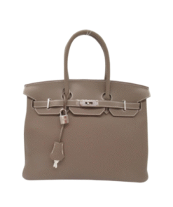 Togo 35 Etoupe Mit silberner Hardware