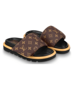 Pool Pillow Flat Comfort Braun/Schwarz