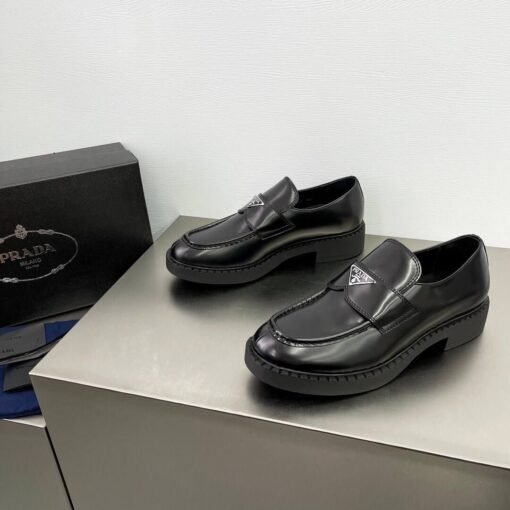 Slipper Aus Mattem Leder Schwarz – Bild 5