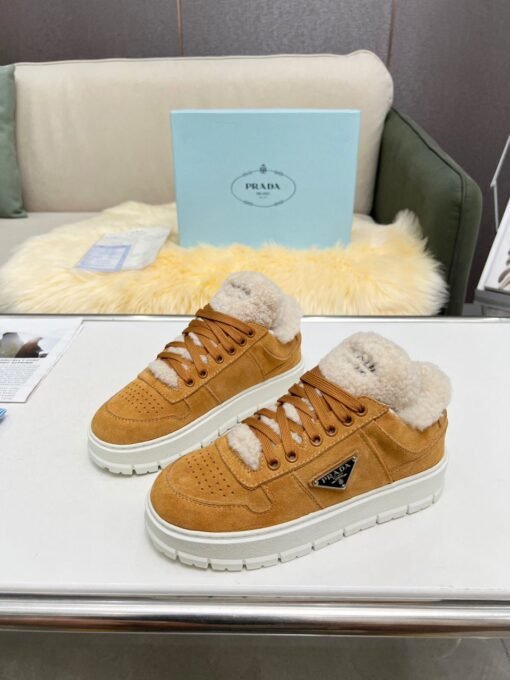 Suede Platform Braun – Bild 2