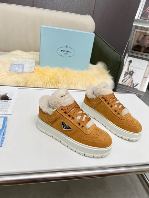 Suede Platform Braun – Bild 5