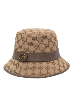 Canvas Bucket Hat Braun