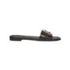 Sandalen aus schwarzem Leder