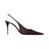 Slingback Burgunderrot 9 cm