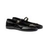 Lackleder-Ballerinas Schwarz