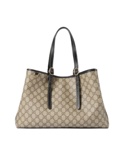 GG Mitelgroßer Shopper Beige/Braun 38 cm