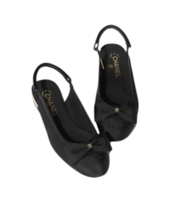 Ballerinas mit Schleife Schwarz