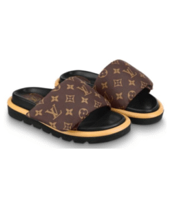 Pool Pillow Flat Comfort Braun/Schwarz