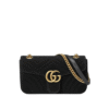 GG Marmont Velvet Schwarz 26 cm