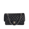Classic Genarbtes Leder Schwarz/Silbern 25.5 cm