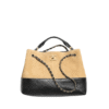 Small Tote Beige/Schwarz 36 cm