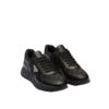 Lederne high-top Sneakers schwarz