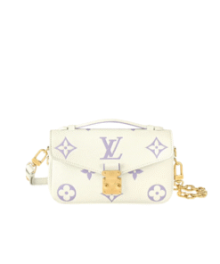 Pochette Métis East West Weiß/Lavendel 21.5 cm