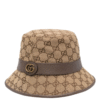 Canvas Bucket Hat Braun