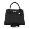 Kelly Epsom 25 Silber Black