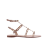 Rockstud Ledersandalen Zartrosa