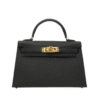 Kelly Epsom Schwarz/Gold 20 cm